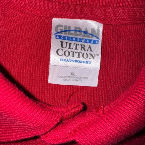 Men’s Christmas Polo Shirt by Gildan Activewear Says Happy Holidays Size XL - Picture 6 of 6